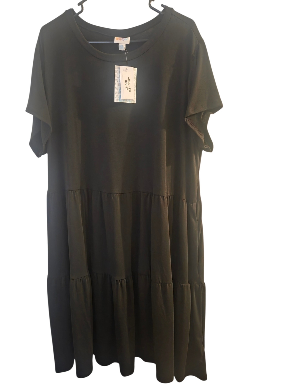 LuLaRoe Black Tiered Midi Dress